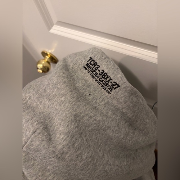 TNA Aritzia Gray Hoodie with Blue Script Logo - Large - Picture 4 of 4